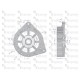 Tarcza pokrywa przednia alternatora EX-254500EX | Exvi
