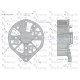 Tarcza pokrywa tylna alternatora EX-254400EX | Exvi