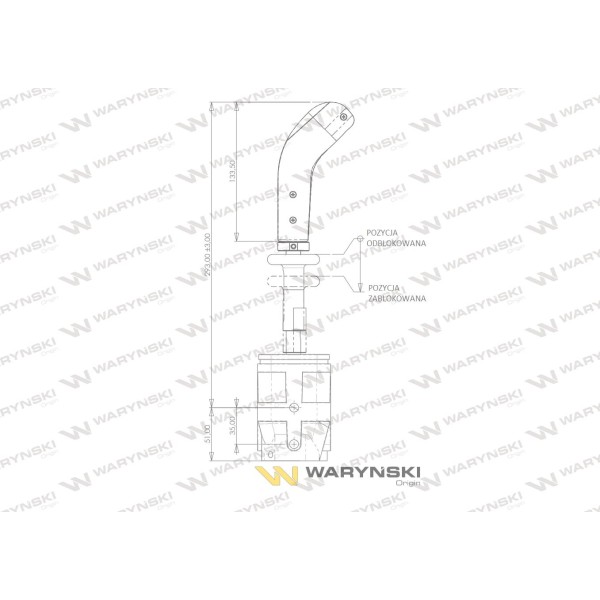 Joystick pod linki zakończone widełkami JOYSTICK-W | Exvi
