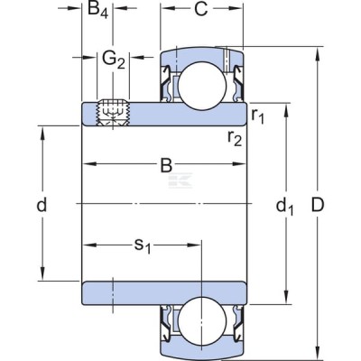 Wkład łożyska 35x72x19 mm SKF 7500YAT207 | Exvi