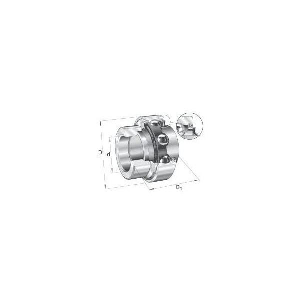 Wkład łożyska 30x62x36.51 mm INA/FAG E30KRR | Exvi