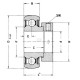 Wkład łożyska 40x80x43.7 SKF XGGRAE40NPPB | Exvi