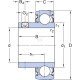 Wkład łożyska 20x47x14 mm SKF 7500YAT204 | Exvi