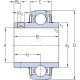 Wkład łożyska 40x85x22 mm UCX08SKF | Exvi
