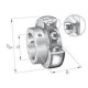 Wkład łożyska 20x47x14 mm INA/FAG AY20NPP | Exvi