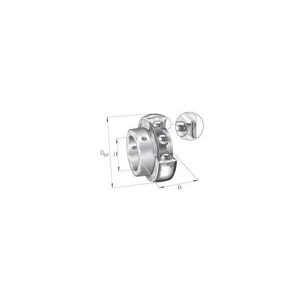 Wkład łożyska 20x47x14 mm INA/FAG AY20NPP | Exvi