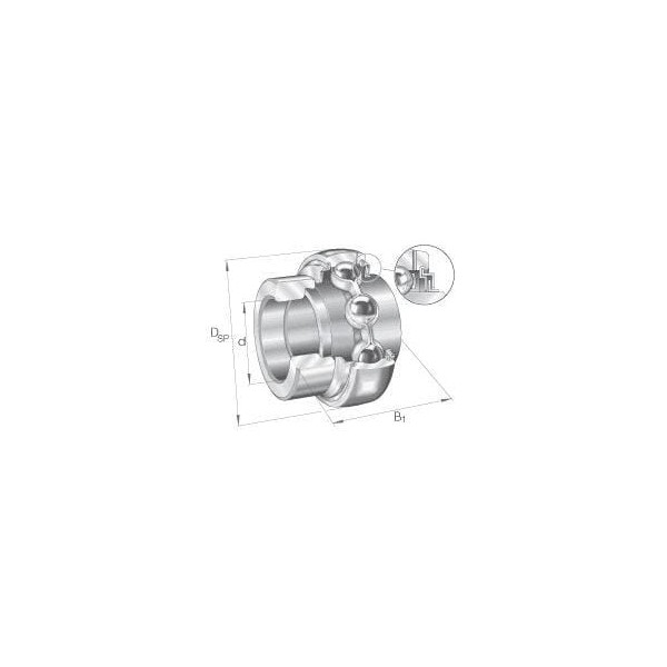 Wkład łożyska 25x52x15 mm INA/FAG GE25KLLB | Exvi