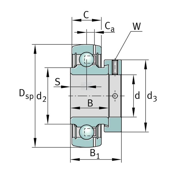 Wkład łożyska 35x72x19 mm INA/FAG GRAE35NPPBFA107125 | Exvi
