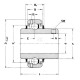 Wkład łożyska 50x90x23 mm INA/FAG GYE50KRRBFA107VA | Exvi