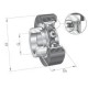 Wkład łożyska 20x65.1x25.4 mm INA/FAG RCSMB2065FA106 | Exvi