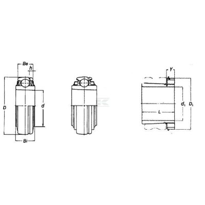 Wkład łożyska 60x130x36 mm Jtekt/Koyo UK312 | Exvi