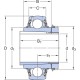 Wkład łożyska 55x100x25 mm SKF 7500YSA2112FK | Exvi