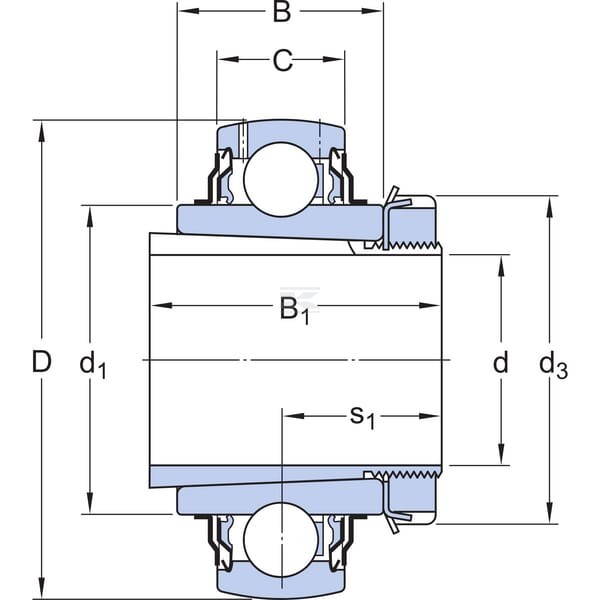 Wkład łożyska 55x100x25 mm SKF 7500YSA2112FK | Exvi
