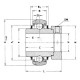 Wkład łożyska 40x80x56.3 SKF XGGE40KTTB | Exvi