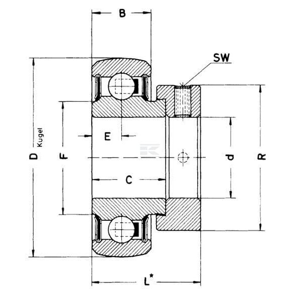 Wkład łożyska 35x72x38.9 SKF XGGRAE35NPPB | Exvi