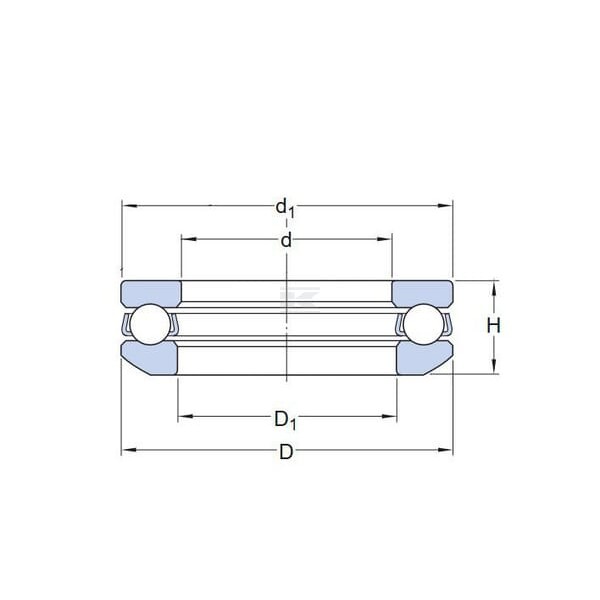 Łożysko kulkowe (osiowe) 53211SKF | Exvi