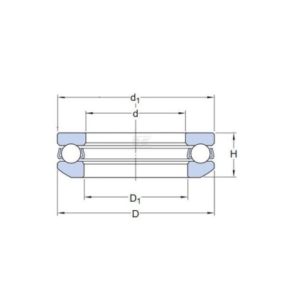 Łożysko kulkowe (osiowe) 53212SKF | Exvi