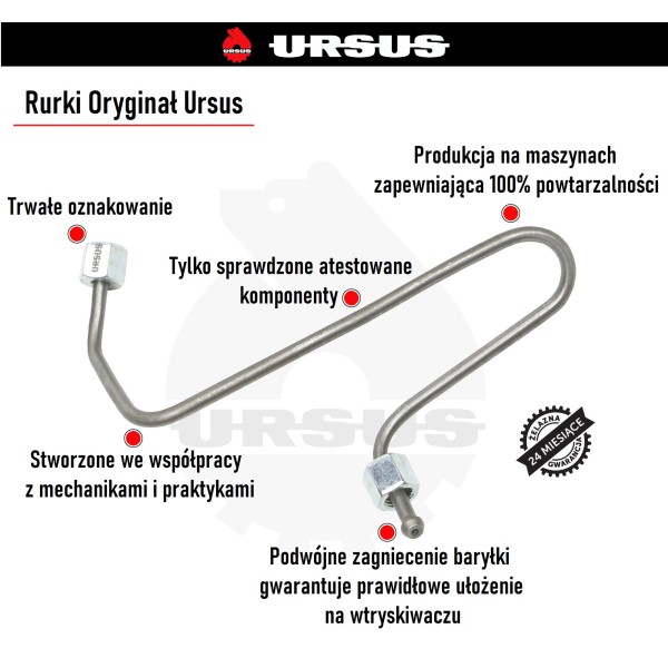 Przewód wtryskowy II Forterra Zetor 13/00-905/2 | Exvi