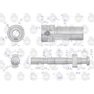 Element tłoczący pompy FPE17A-7.5U | Exvi