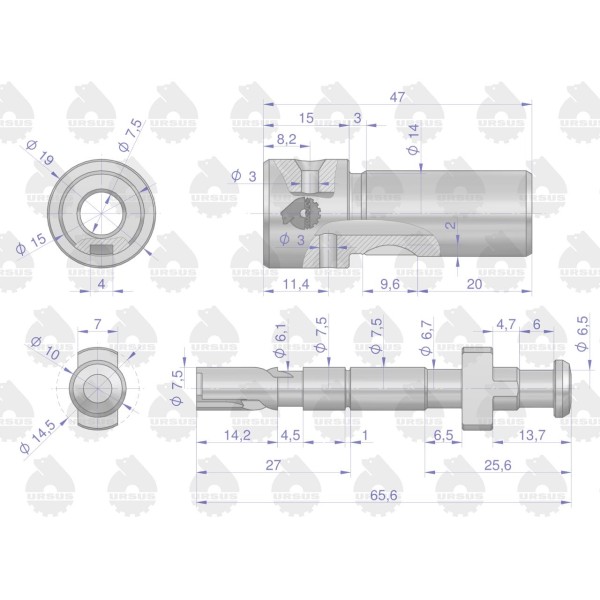 Element tłoczący pompy FPE17A-7.5U | Exvi