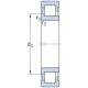 Łożysko walcowe 25x52x15 mm SKF 7500NJ205E | Exvi