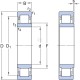 Łożysko walcowe 40x80x18 mm SKF 7500NU208E | Exvi