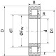 Łożysko walcowe 55x100x21 mm SKF NUP211ECP | Exvi