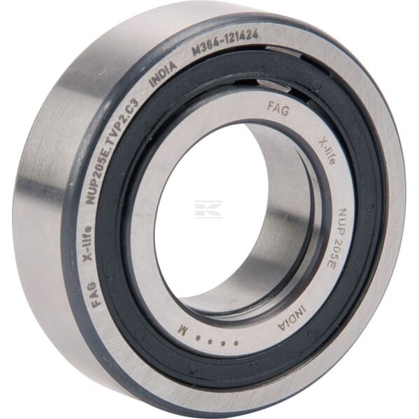 Łożysko walcowe 25x52x15 mm INA/FAG NUP205EXLTVP2C3 | Exvi