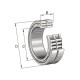 Łożysko walcowe 70x110x54 mm INA/FAG SL185014AC3 | Exvi