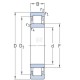 Łożysko walcowe 40x90x23 mm SKF 7500NU308E | Exvi