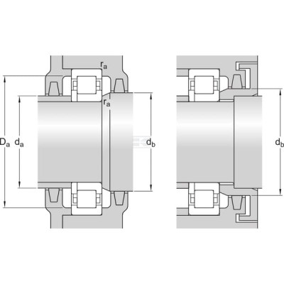 Łożysko walcowe 90x160x40 mm SKF NUP2218ECP | Exvi
