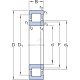 Łożysko walcowe 90x160x40 mm SKF NUP2218ECP | Exvi