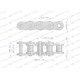 Łańcuch rolkowy napęd - ślimak L60HSP-104PS | Exvi