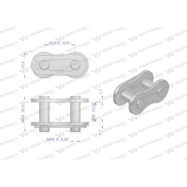 Zamek łańcucha 10BF20 zastosowanie Claas Z10BF20 | Exvi