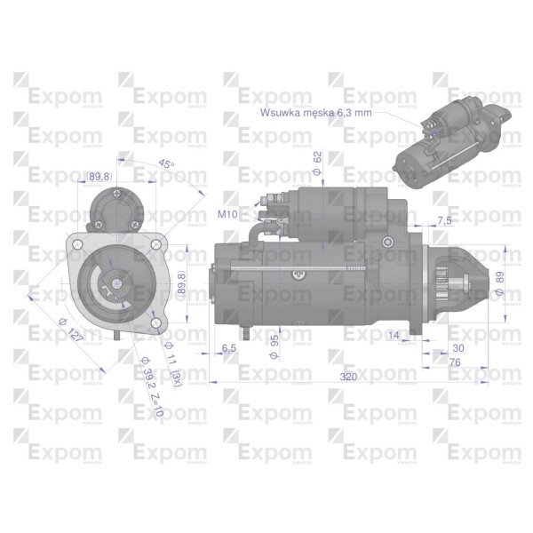 Rozrusznik AZF4148 Nowy Typ EXPOM KWIDZYN eu MS295EX | Exvi