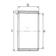 Pierścień wewnętrzny IR40X45X30 | Exvi