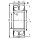 Łożysko baryłkowe 45x85x23 mm Timken 22209EJW33C3 | Exvi