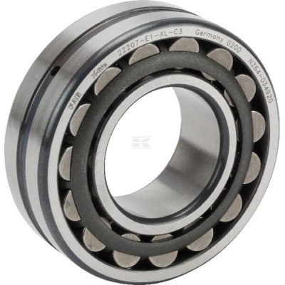 Łożysko baryłkowe samonastawne 35x72x23 mm 22207E1C3 | Exvi