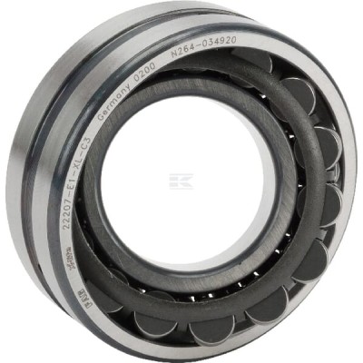Łożysko baryłkowe samonastawne 35x72x23 mm 22207E1C3 | Exvi