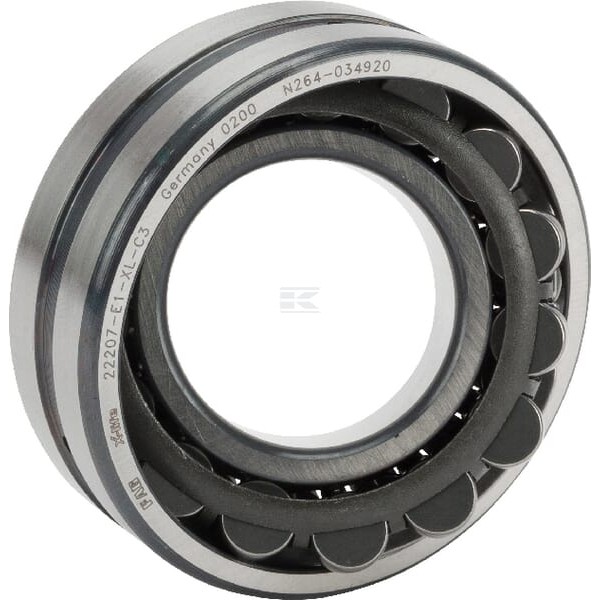 Łożysko baryłkowe samonastawne 35x72x23 mm 22207E1C3 | Exvi