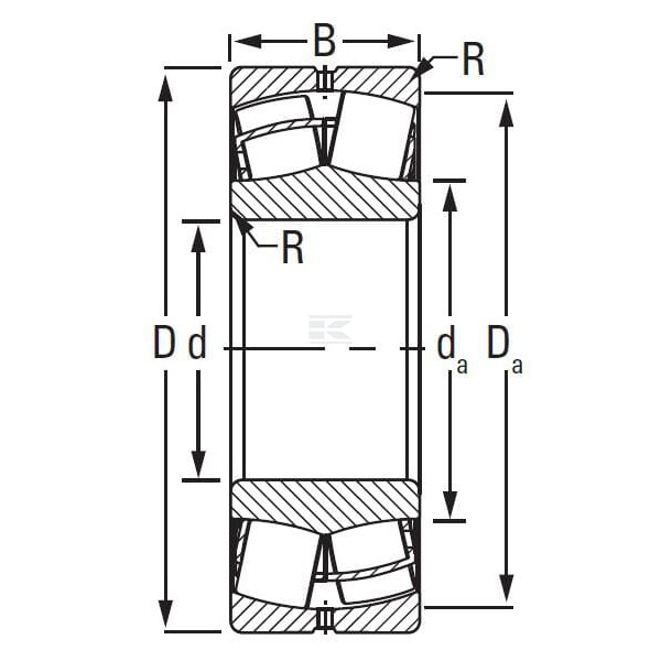 Łożysko baryłkowe 80x140x33 mm Timken 22216EJW33C3 | Exvi