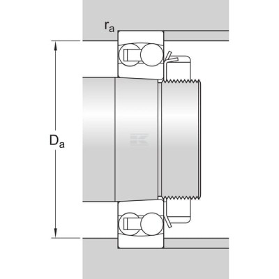 Łożysko kulkowe wahliwe 80x140x33 mm SKF 2216EKTN9 | Exvi