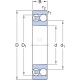 Łożysko kulkowe wahliwe 80x140x33 mm SKF 2216EKTN9 | Exvi