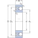 Łożysko kulkowe wahliwe 12x32x10 mm SKF 75001201 | Exvi