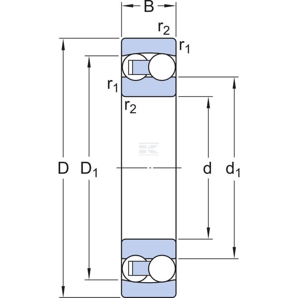 Łożysko kulkowe wahliwe 12x32x10 mm SKF 75001201 | Exvi