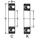 Łożysko kulkowe wahliwe 40x90x33 mm SKF 75002308 | Exvi