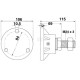 Piasta jednostronna kpl. CD14000 | Exvi