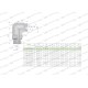 Kolanko hydrauliczne nastawne BB M12x1.5 5611090602 | Exvi
