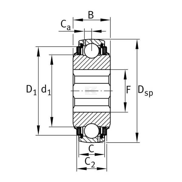Łożysko 1-9/16"x100x36 mm INA/FAG GVK109211KTTBAS2V | Exvi