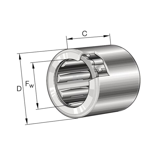 Łożysko igiełkowe jednokierunkowe 35x42x20 mm HF3520 | Exvi